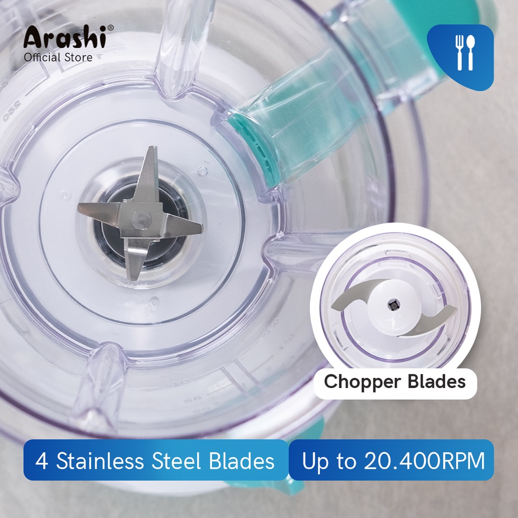 Arashi Stand Blender ASB 1507 Pelumat/ Jar Plastik/ 3 Mode Kecepatan