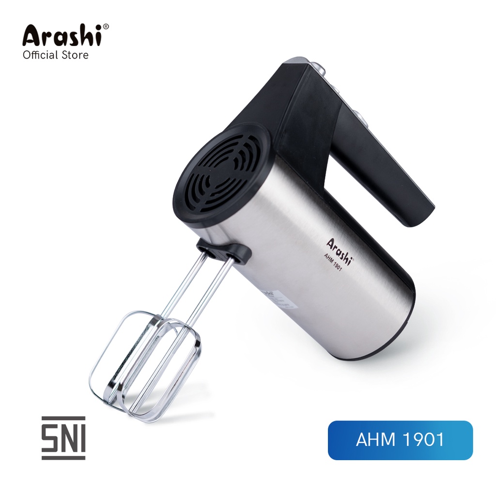 Arashi Hand Mixer AHM 1901/190Watt/2 pengocok/5 pilihan kecepatan