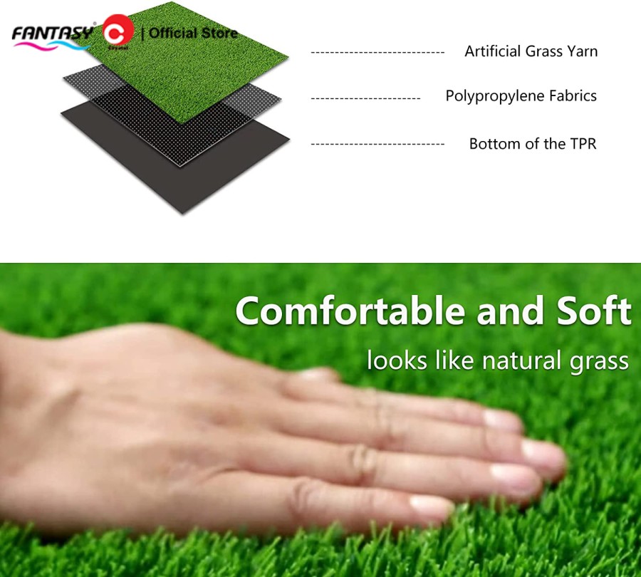 Rumput Sintetis Meteran 7mm 1mx1m Rumput Sintetis Outdoor Indoor