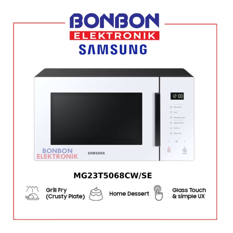SAMSUNG Microwave BESPOKE 23L MG23T5068CW Oven Grill Fry MG23T 23 L