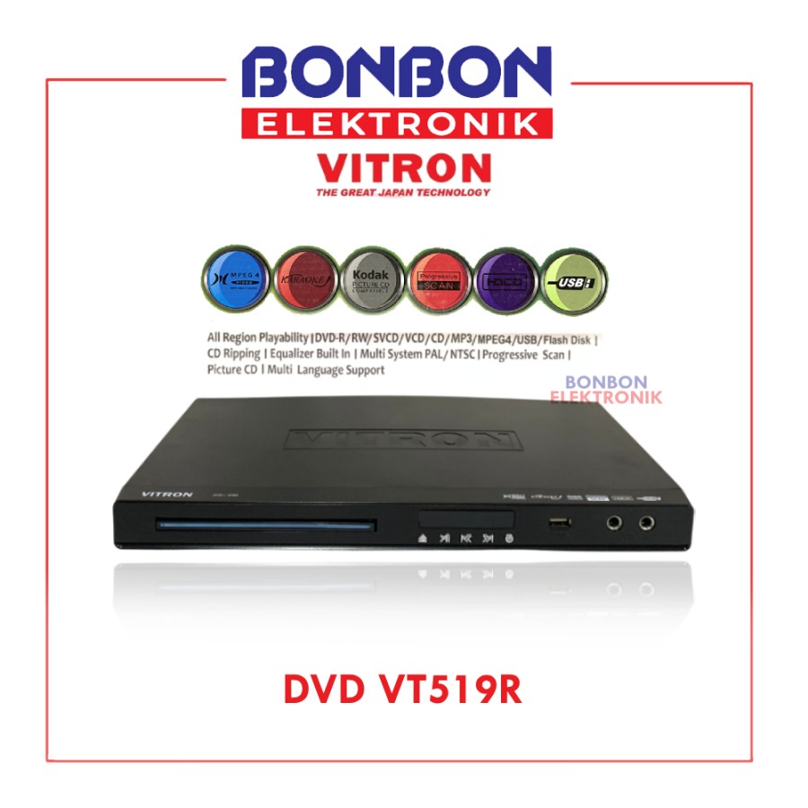 Vitron DVD Player VT519R / VT 519R / USB / KODAK Picture / MPEG 4