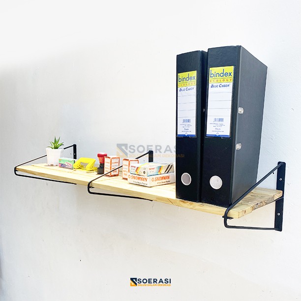 CAVA 1Meter Rak Dinding Penyimpanan Tanaman Dekorasi Lebar Multifungsi