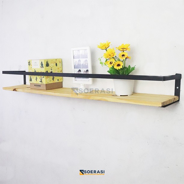 BIGspace 1M Rak Dinding Bumbu Toples Dapur Buku Koleksi Vintage