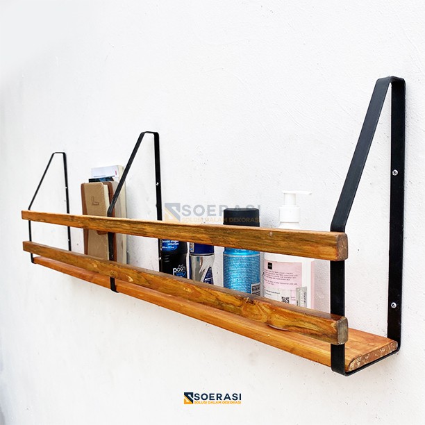 ORKA Rak Dinding 1M Susun Minimalis Buku Sepatu Serbaguna Kamar Dapur