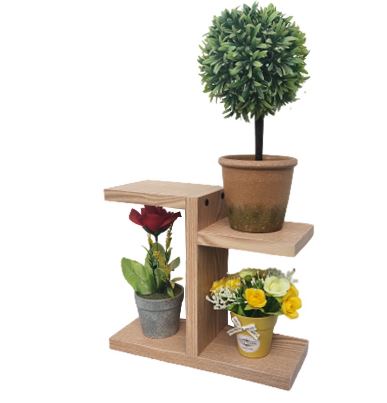 Rak Kayu Pot Bunga Minimalis Aesthetic 4 Tingkat 25x10x20cm