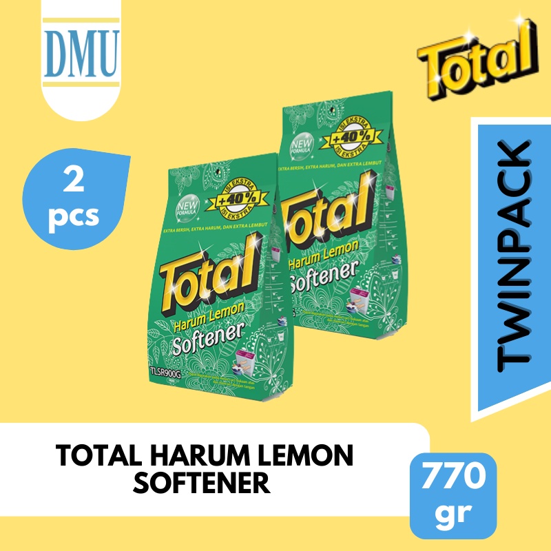 [TWINPACK] Sabun Detergent Bubuk Total Harum Lemon Softener