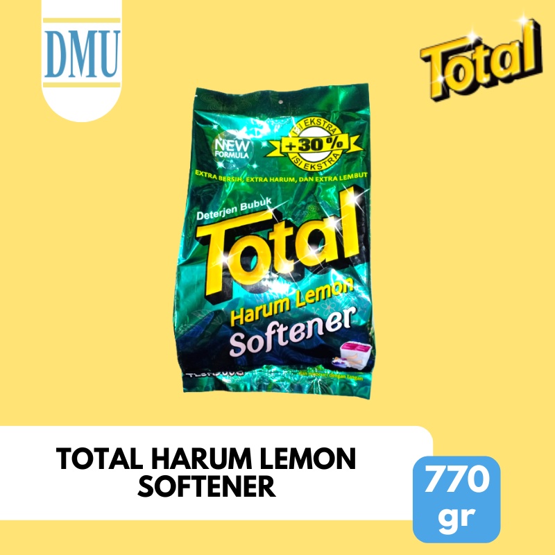 Sabun Detergent Bubuk Total Harum Lemon Softener 770 gr