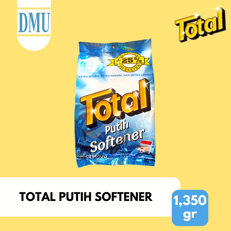 Sabun Detergent Bubuk Total Putih Softener 1.350 gr