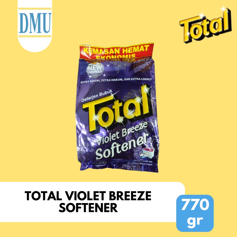 Sabun Detergent Bubuk Total Violet Breeze Softener 770 gr
