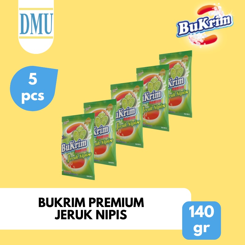 Sabun Colek BuKrim Premium Jeruk Nipis 140gr - 5 Pcs