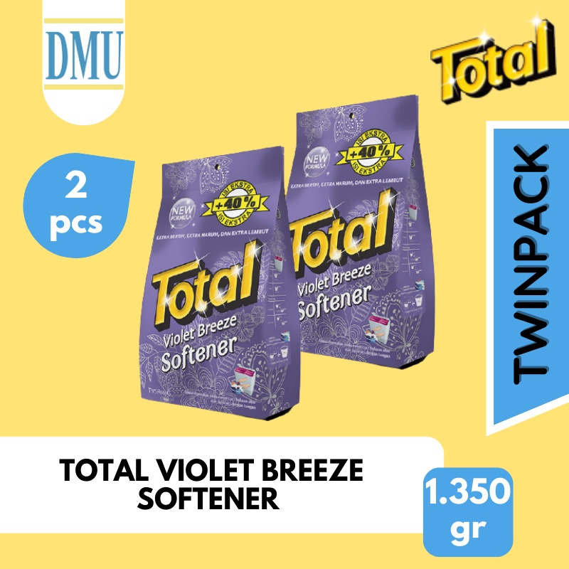 TWINPACK] Sabun Detergent Bubuk Total Violet Softener 770gr