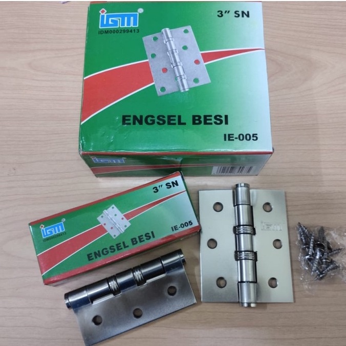 Engsel Tebal Stainles 3" Inch Bagus / Engsel Pintu Jendela Stenlis IGM/ENGSEL BESI /ENGSEL PINTU KANDANG/ENGSEL PINTU