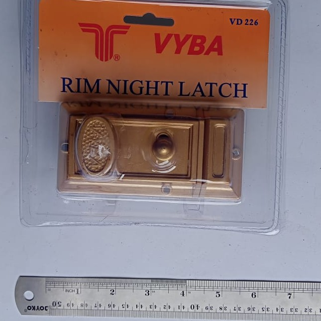 Kunci Pintu Otomatis/ Rim night lactch/Kunci Pintu Otomatis Rim Night Latch Auto Lock 640/KUNCI BESI KODOK AUTOMATIC