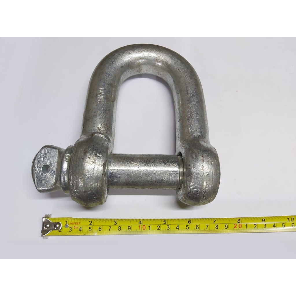 SHACKLE 1/4" / SEGEL D / SAMBUNGAN BESI KAWAT TALI / ALAT MENYAMBUNG GANTUNG ANGKUT BARANG