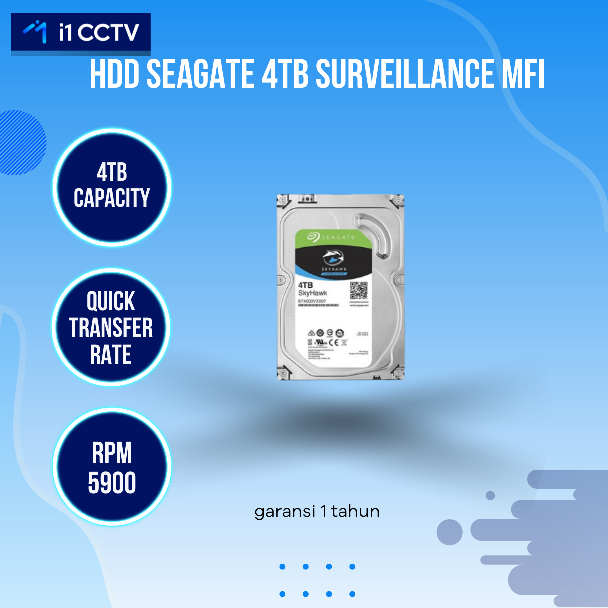 HDD SEAGATE 4TB SURVEILLANCE MFI
