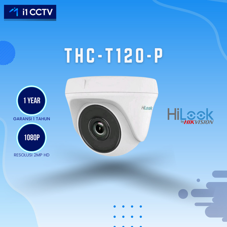 Camera CCTV HILOOK THC-T120-P Indoor 1080p 4in1 ANALOG AHD HDTVI HDCVI