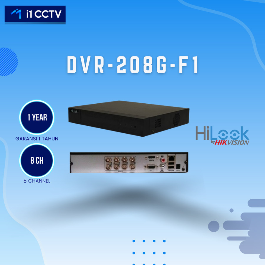 DVR HILOOK 8 CHANNEL DVR-208G-F1