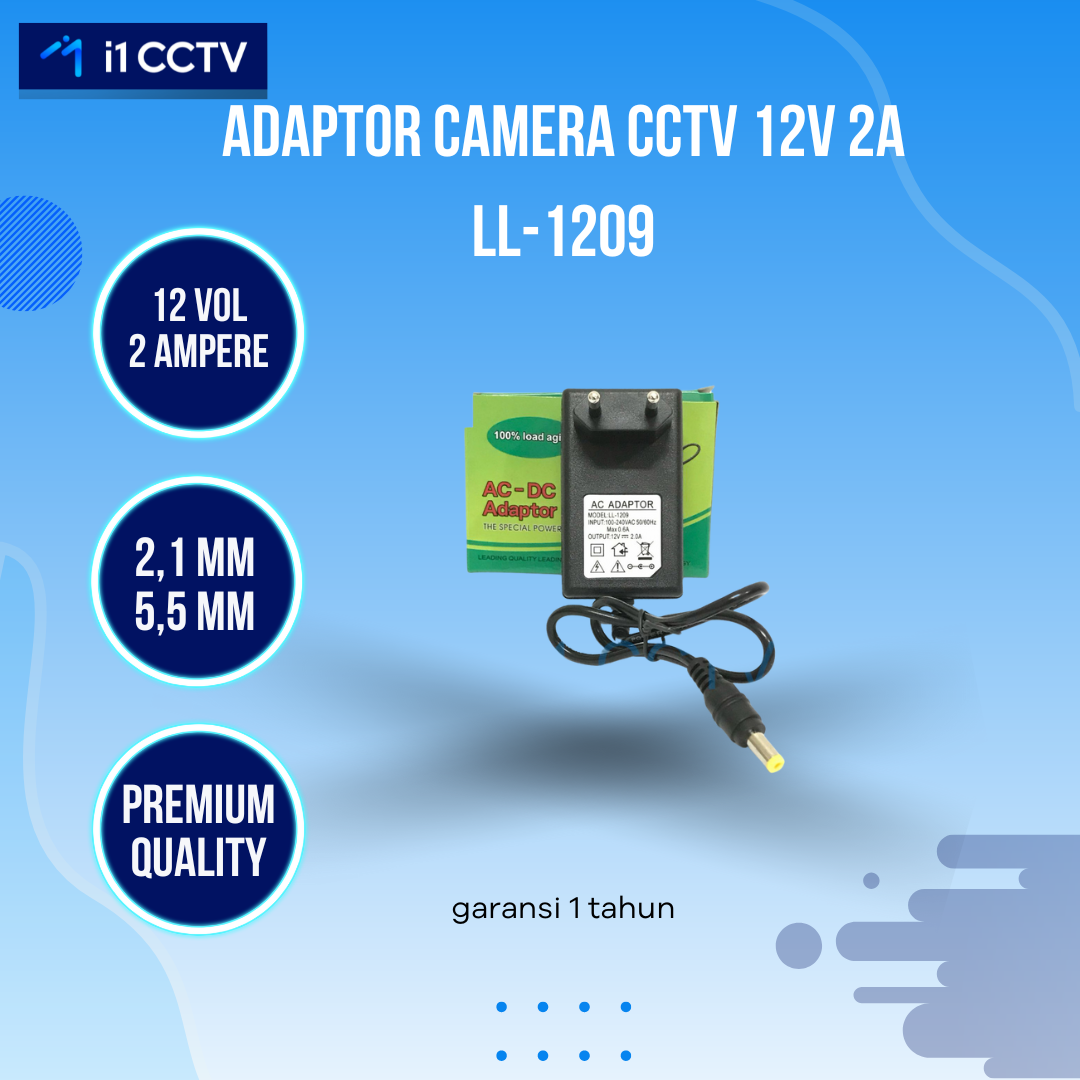 Adaptor Camera CCTV 12V 2A LL-1209