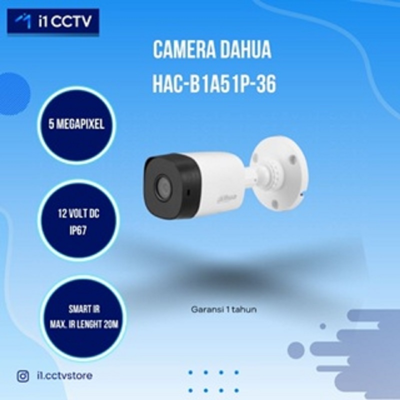 CAMERA DAHUA HAC-B1A51P-36
