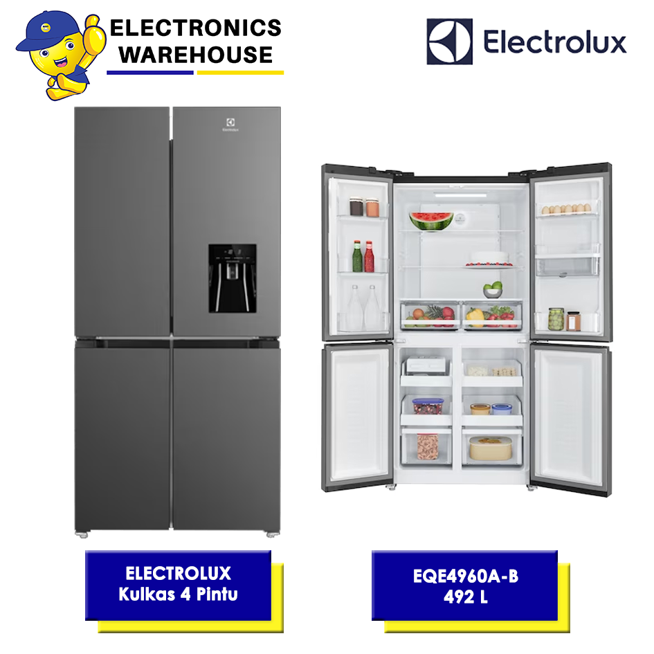 ELECTROLUX Kulkas 4pintu EQE 4960 A-B / EQE4960A-B / EQE 4960A-B