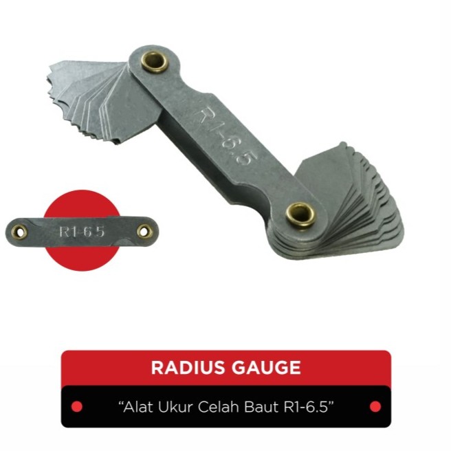 Jual Radius Gauge Alat Ukur Celah Baut R