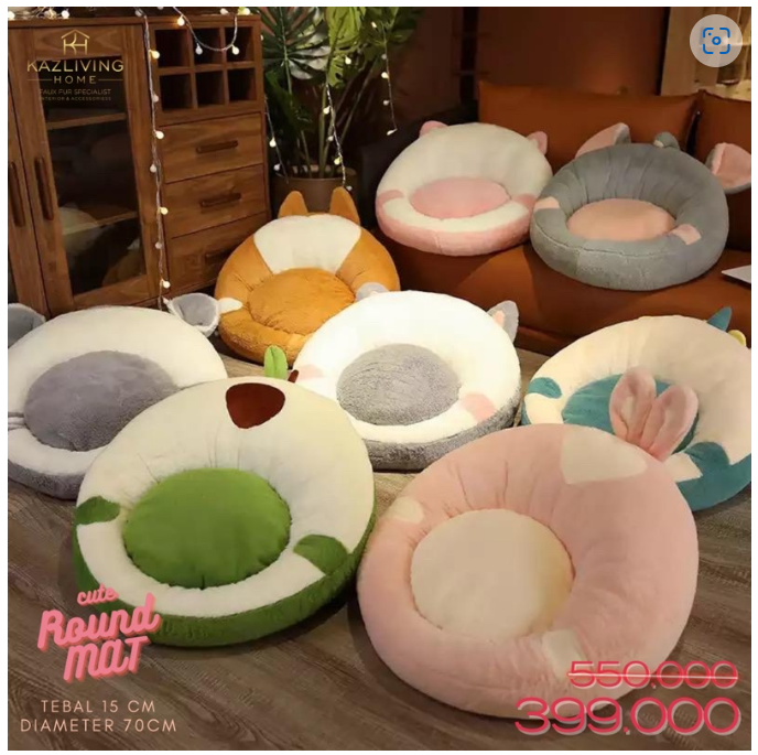 Cute Round Mat Pillow 70cm
