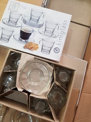 Gelas Kopi / Gelas Teh / Gelas Espresso (6Pcs gelas dan 6Pcs piring