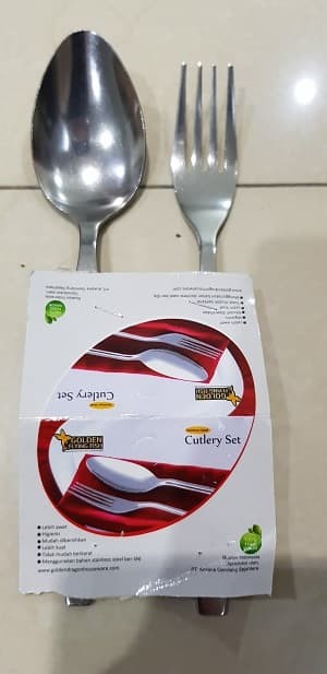 Sendok dan Garpu Stainless Steel/ Sendok dan Garpu Ketebalan 1.6mm