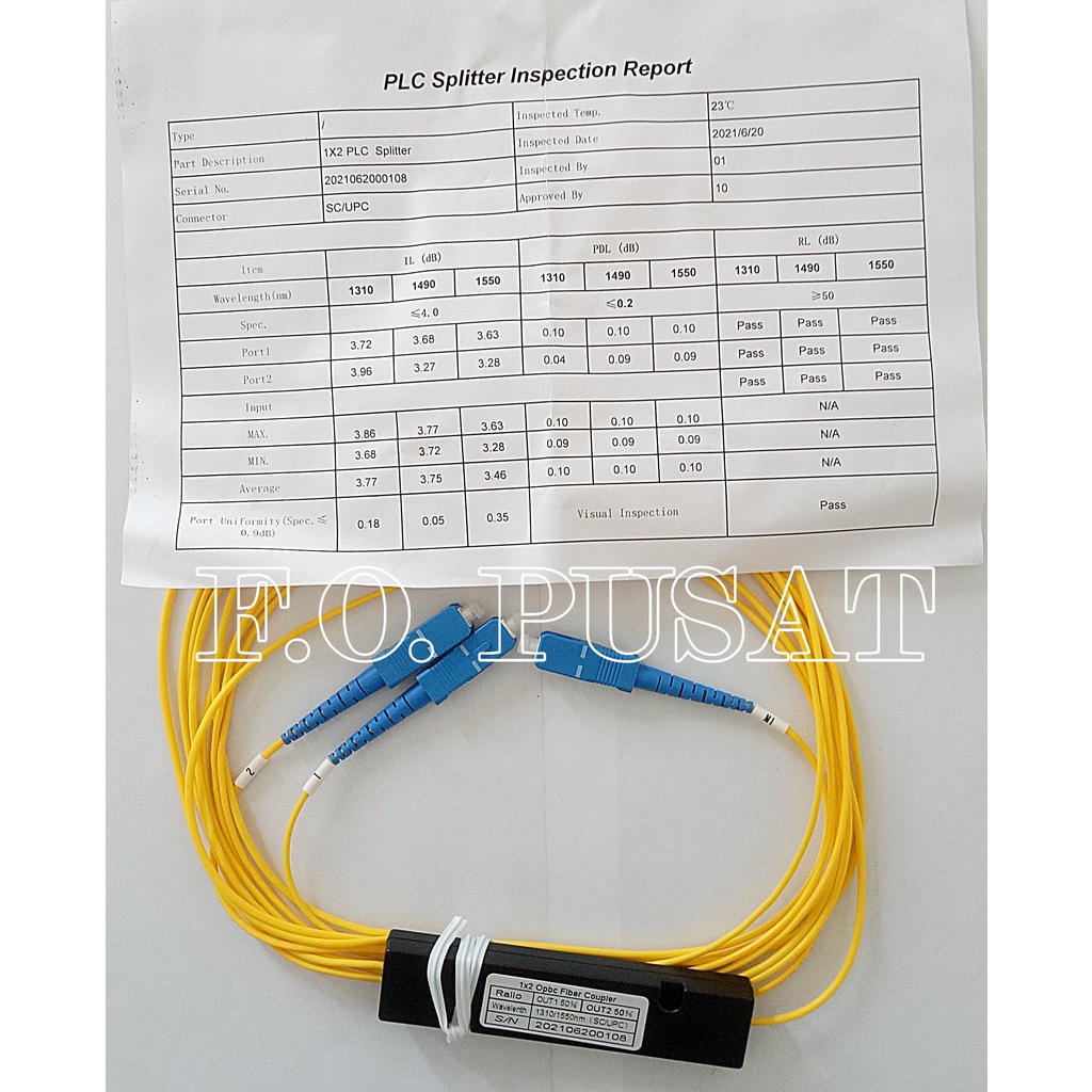 Passive splitter fiber optic MODULAR SC - UPC-MODULAR