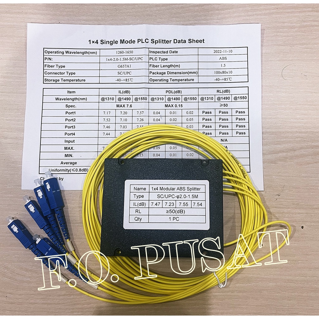 Passive splitter fiber optic MODULAR SC - UPC-MODULAR