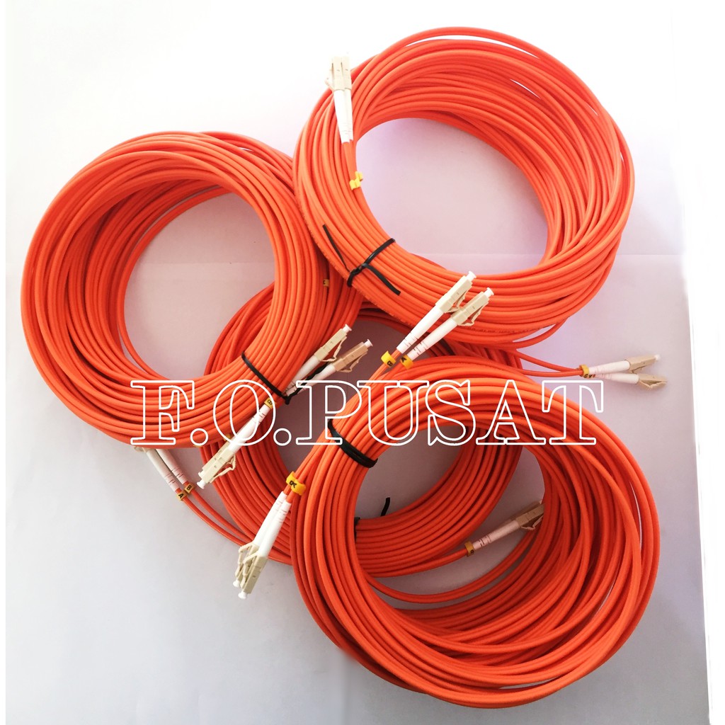 Patchcord OM1 LC-LC Duplex MultiMode OM1 Kabel 62,5/125 [20Meter]