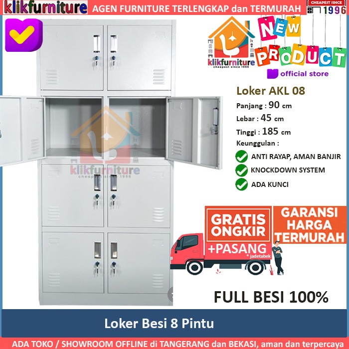 Loker Besi / Locker Besi 8 Pintu AKL 08