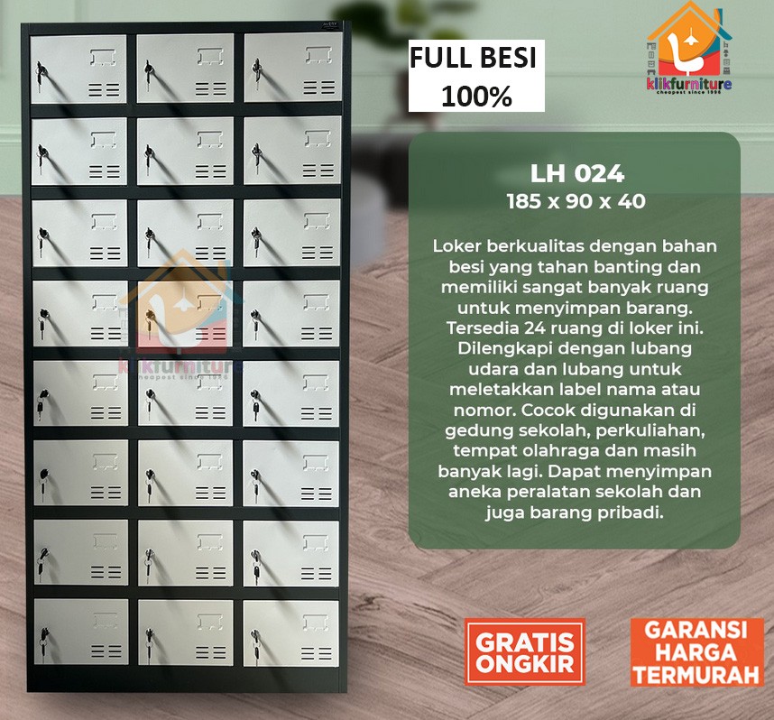 emari Loker Locker Cabinet 24 Pintu Full Besi LK 024 AV