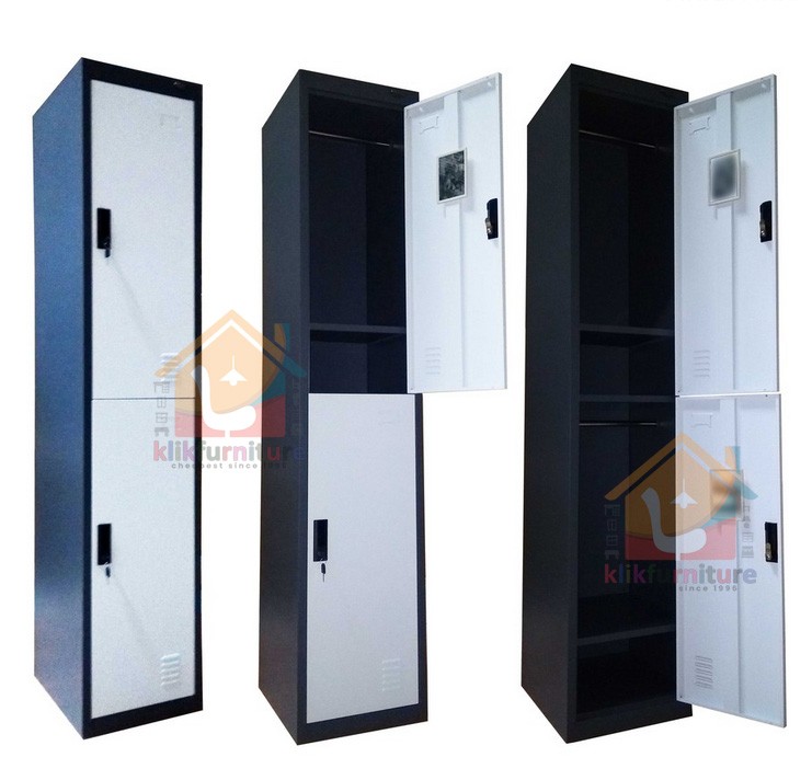 Lemari Loker Locker Cabinet 2 Pintu Full Besi LK002