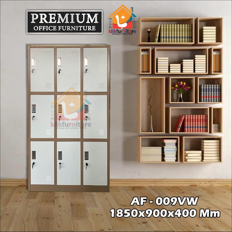 Lemari Besi Loker Besi 9 Pintu AKL09