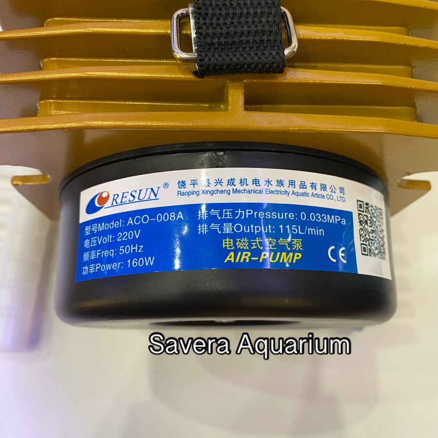 RESUN ACO 008A / AIRATOR 16 LUBANG / COMPRESSOR / POMPA UDARA KOLAM
