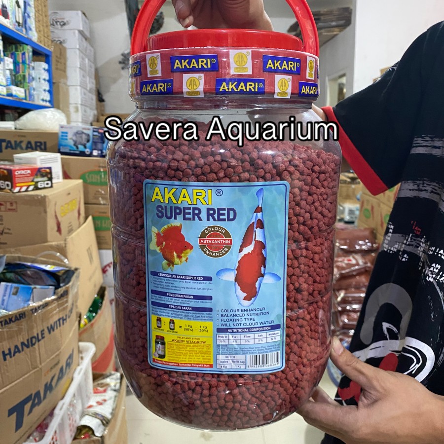 AKARI 4 KG PAKAN KOI / MAKANAN IKAN KOI / KOKI / BUTIRAN VARIASI 
