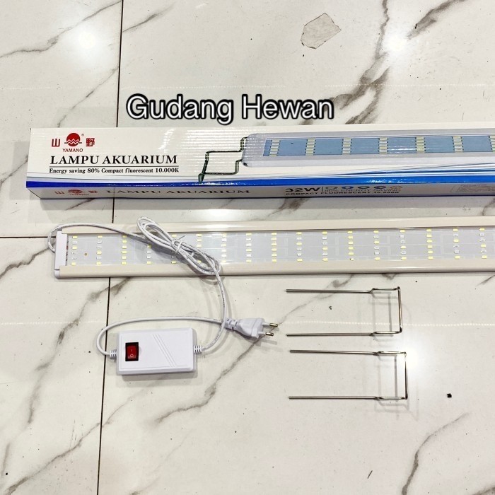 YAMANO S600 LAMPU ATAS / 50-60 CM / 18 WATT / 1 MODE / LAMPU AQUARIUM