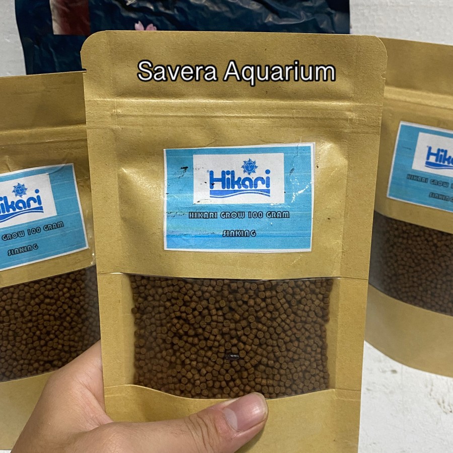 HIKARI SAKI GROW SINKING 100GR / SIZE S / REPACK PELET IKAN / LOHAN
