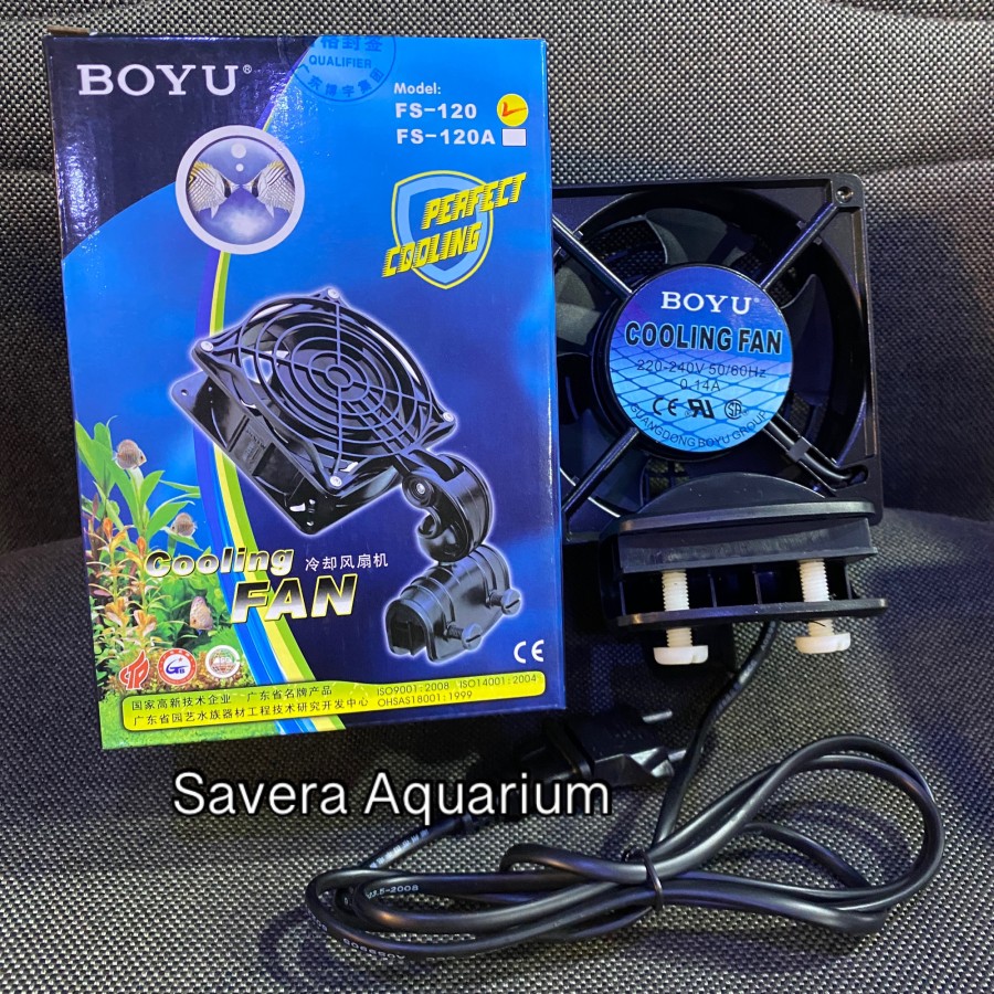 BOYU FS-120 COOLING FAN / PENDINGIN AIR / 15 WATT / FS120 / AQUASCAPE
