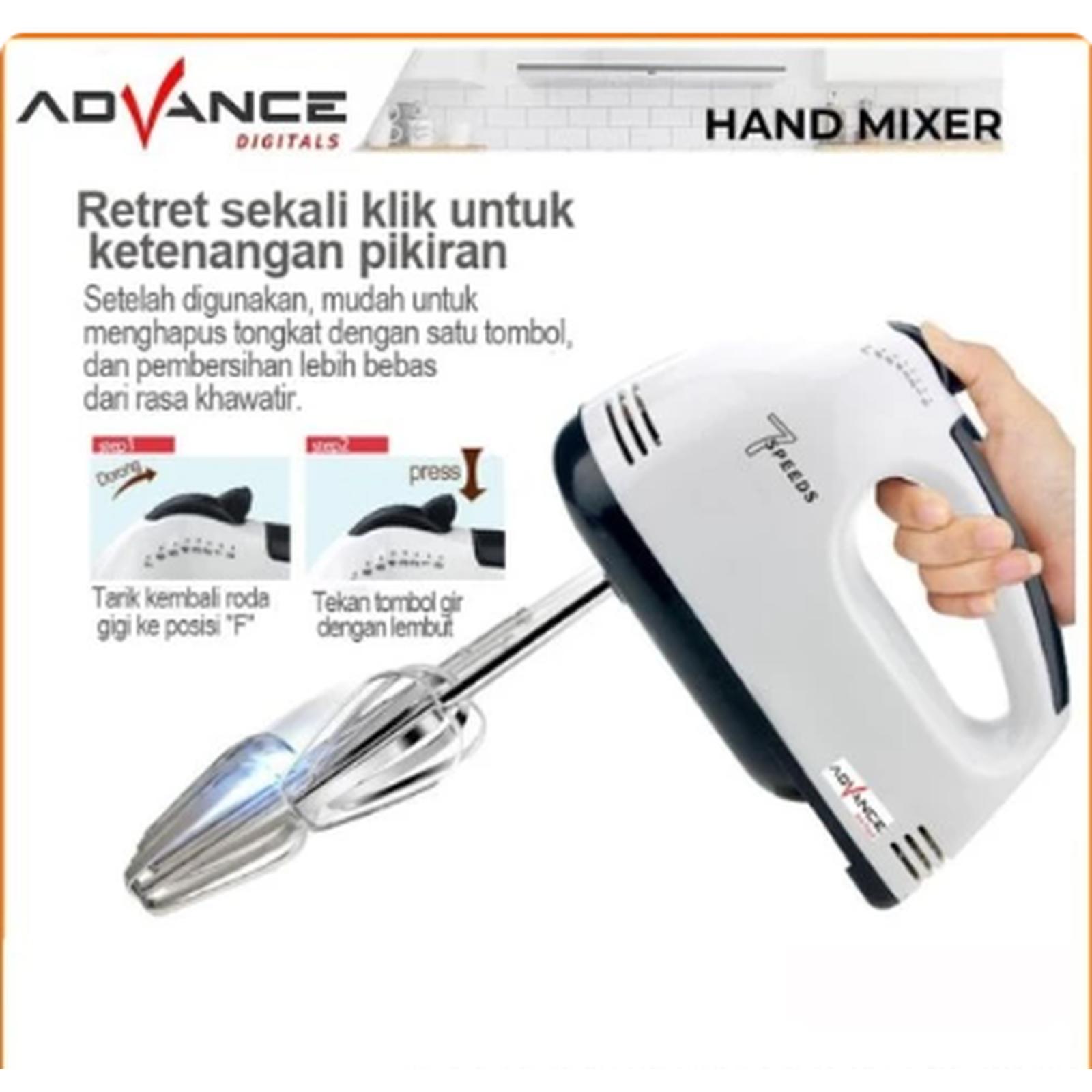 MIXER TANGAN / HAND MIXER ADVANCE MX 133 DAYA 100WATT