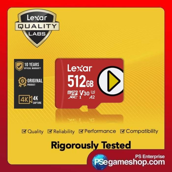 Lexar 512GB PLAY microSDXC / Micro SD / Memory Card 512 GB