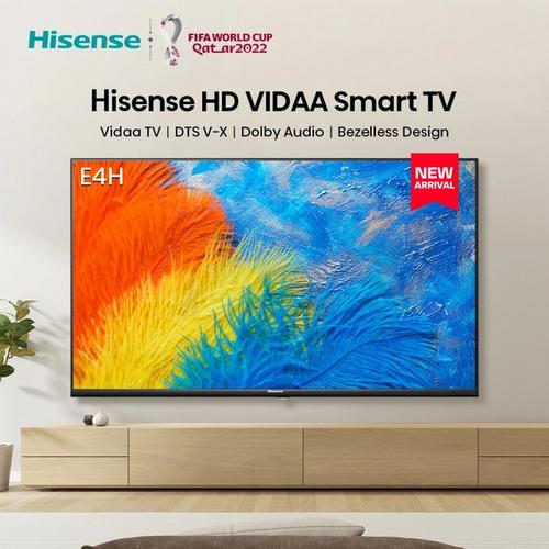 Hisense 43 inch Vidaa Smart TV-Bezelles design-Dual Band Wifi - 43E4H