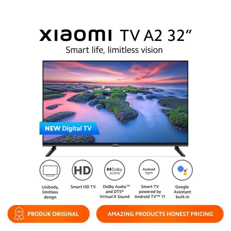 Xiaomi Mi TV 43" A2 L43M7 | UHD Wifi Smart TV Android 10 | Digital - 4