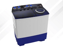 AQUA Elektronik Mesin Cuci Twin Tube 12 Kg QW-P1250T
