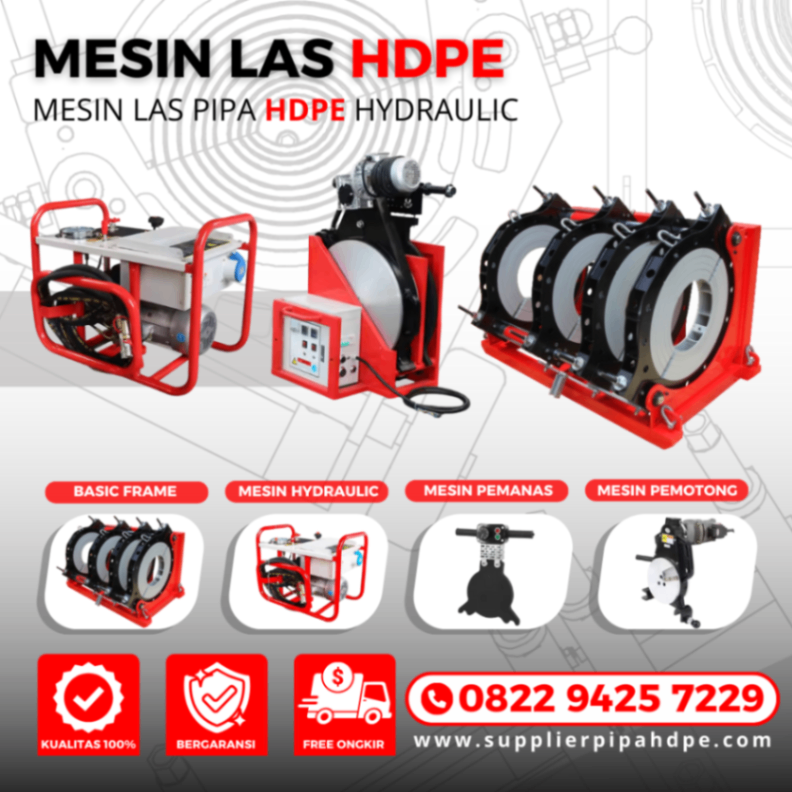 Pusat Mesin Las Pipa Hdpe Merk HQ Hidrolik
