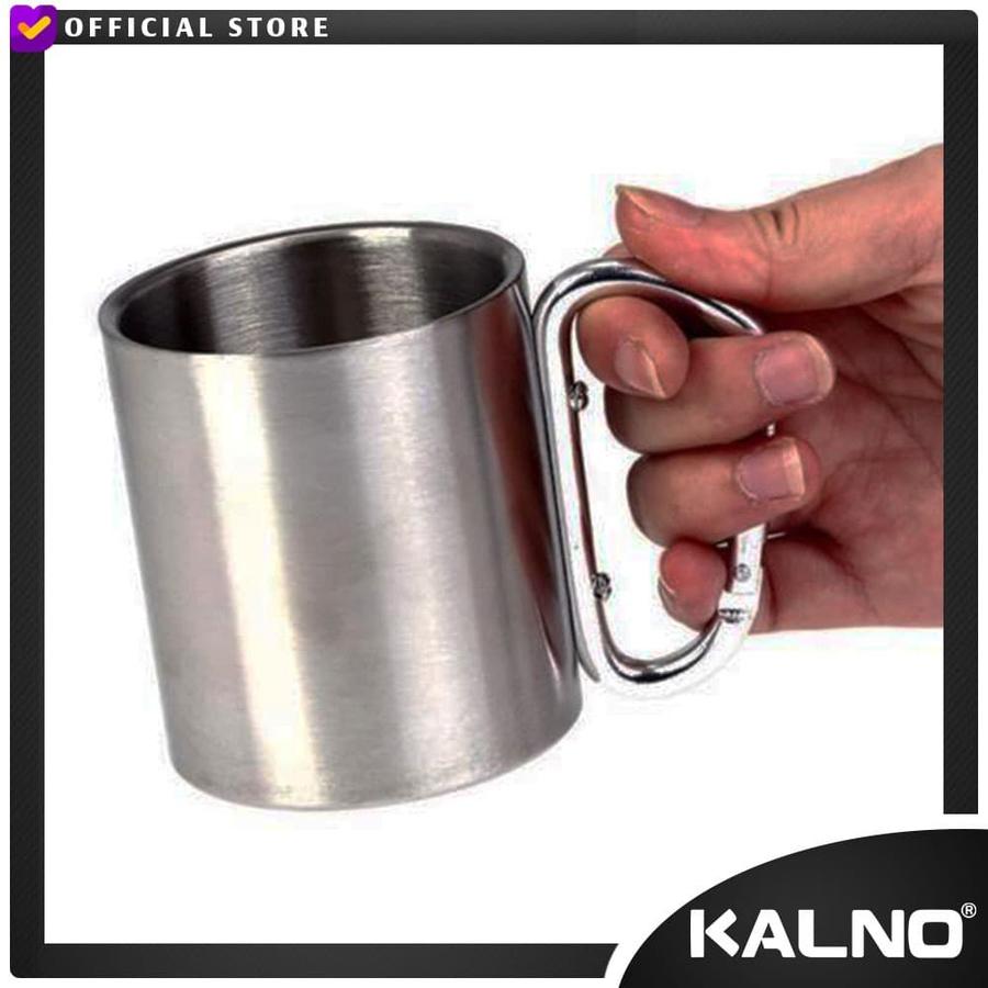 Carabiner Gelas Stainless Multifungsi Camping Outdoor 220 Ml