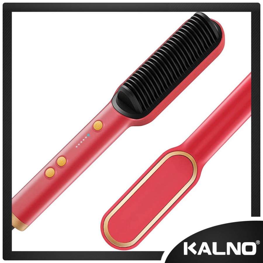 Catokan Sisir Pelurus Rambut Hair Straightener Curler 2 In 1 T909B
