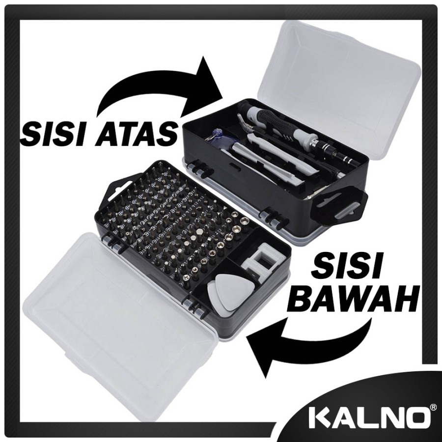 Obeng Set 115 In 1 Perkakas Service Handphone Alat Elektronik