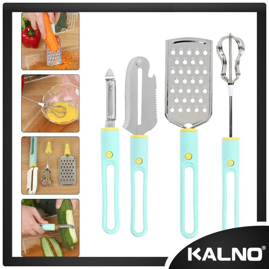Alat Dapur 4 In 1 Serbaguna Multifungsi - Pengupas, Parutan, Pengaduk